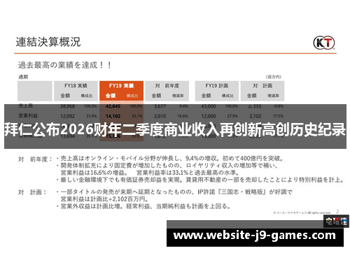 拜仁公布2026财年二季度商业收入再创新高创历史纪录